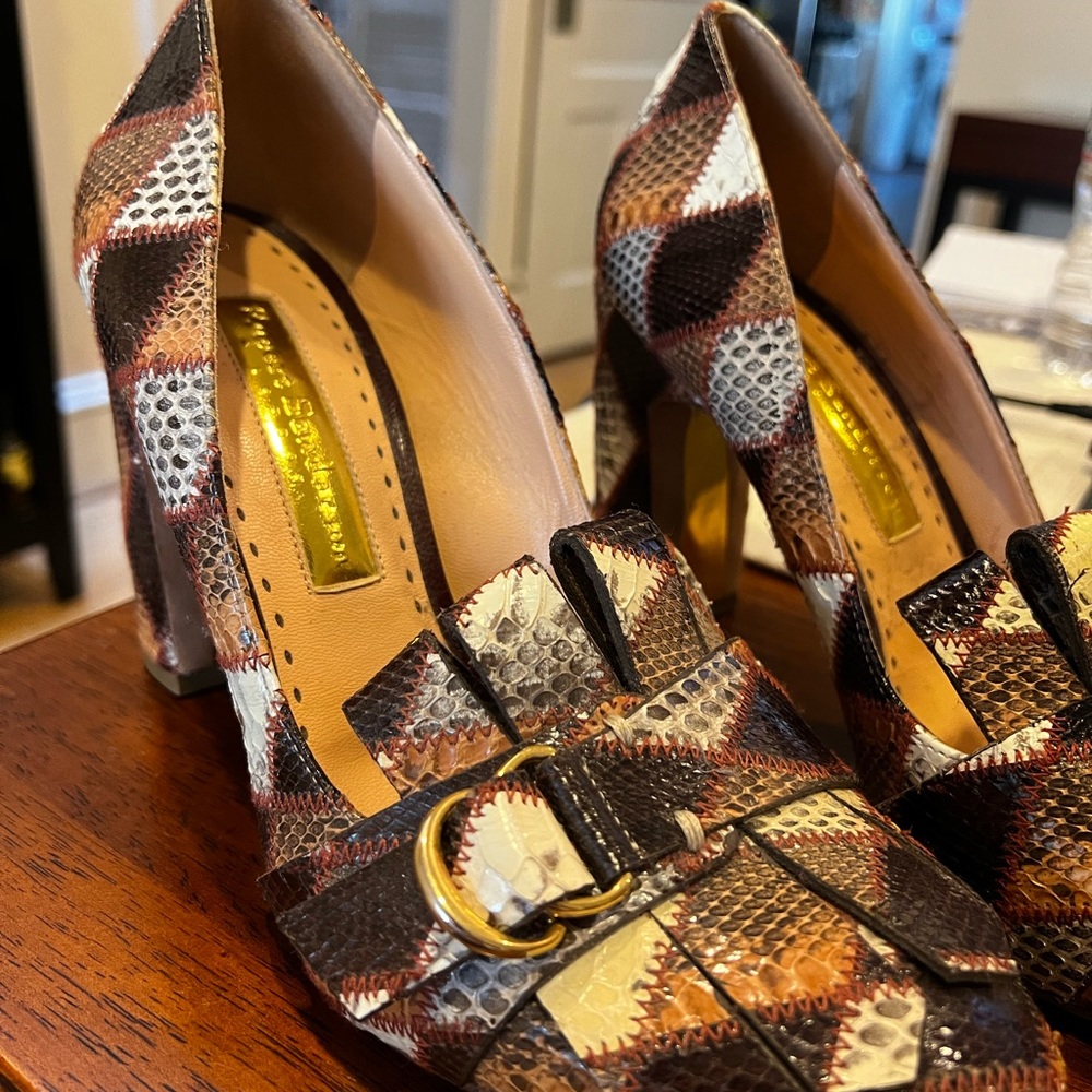 Rupert Sanderson Snakeskin pumps size European 40 (size 9 womens)